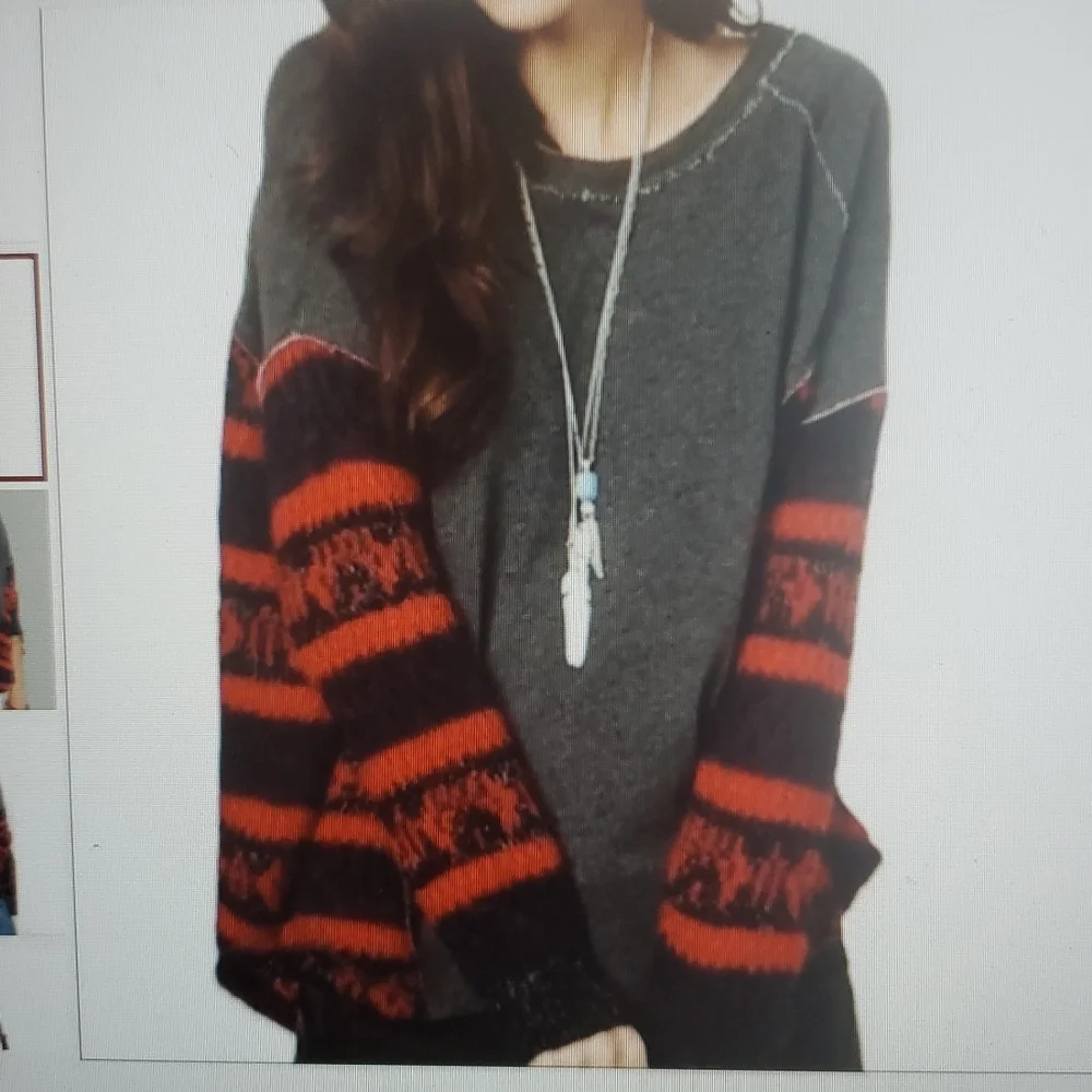 Free People BEAUTIFUL SINNER Knit Sweater Sz S